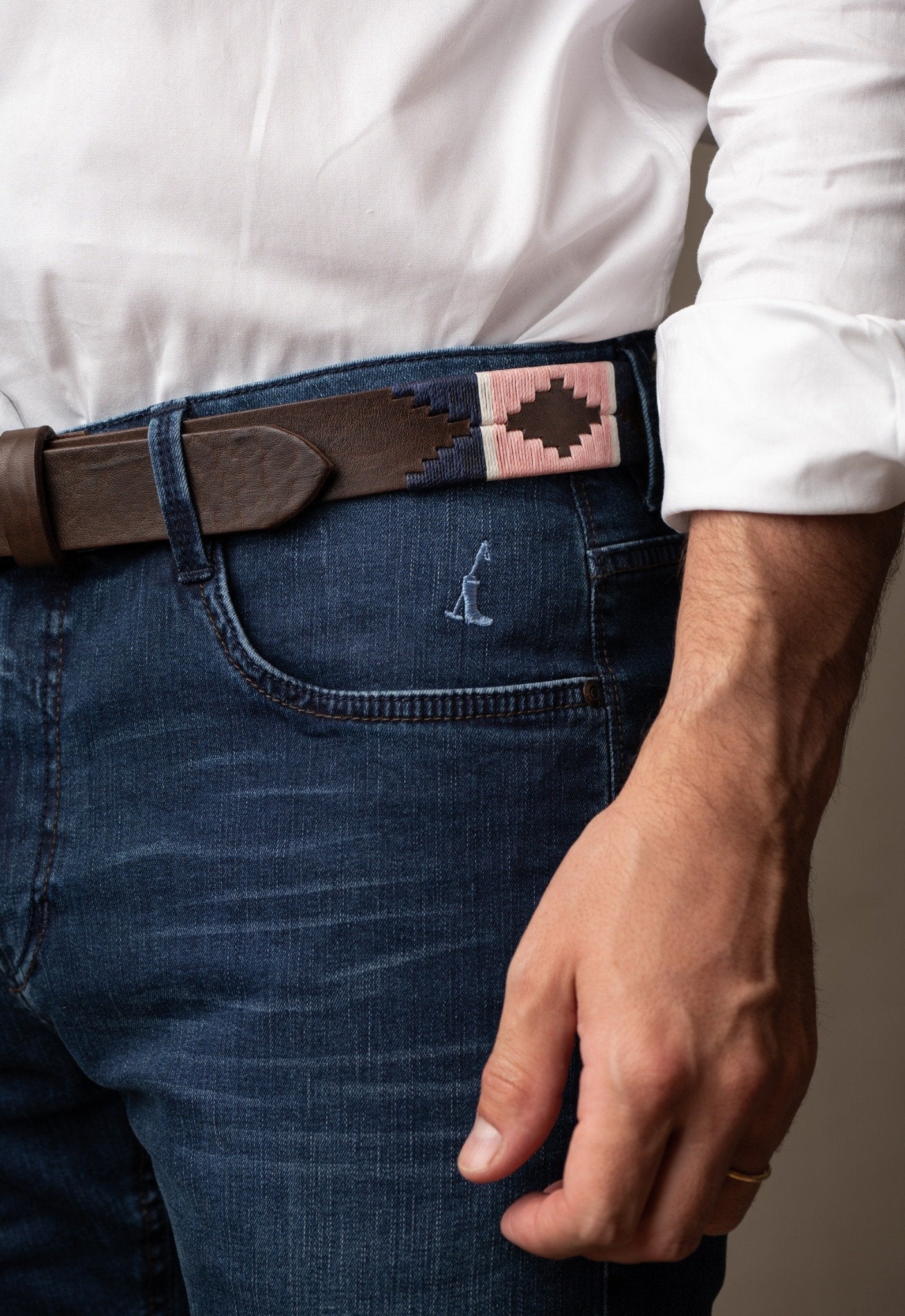 Artisan Gaucho Leather Belt – Hand Embroidered in Argentina | Cabrera x Los Corrales - CABRERA