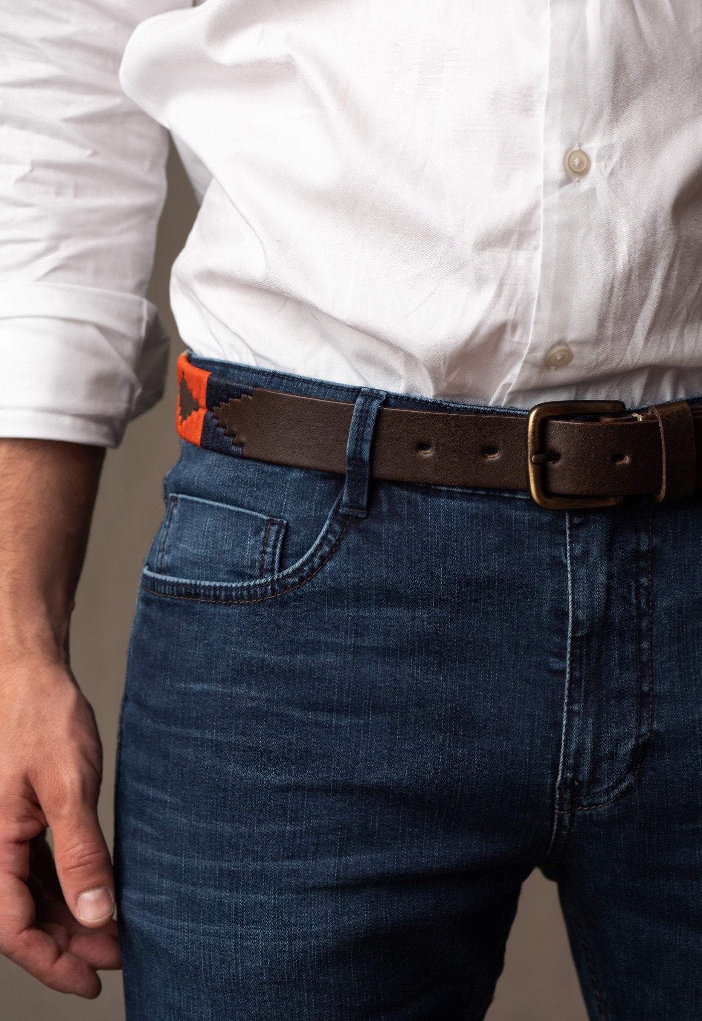 Artisan Gaucho Leather Belt – Hand Embroidered in Argentina | Cabrera x Los Corrales - CABRERA